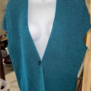 Jones of New York, Collection Women’s Sweater Cardigan, Teal, XL